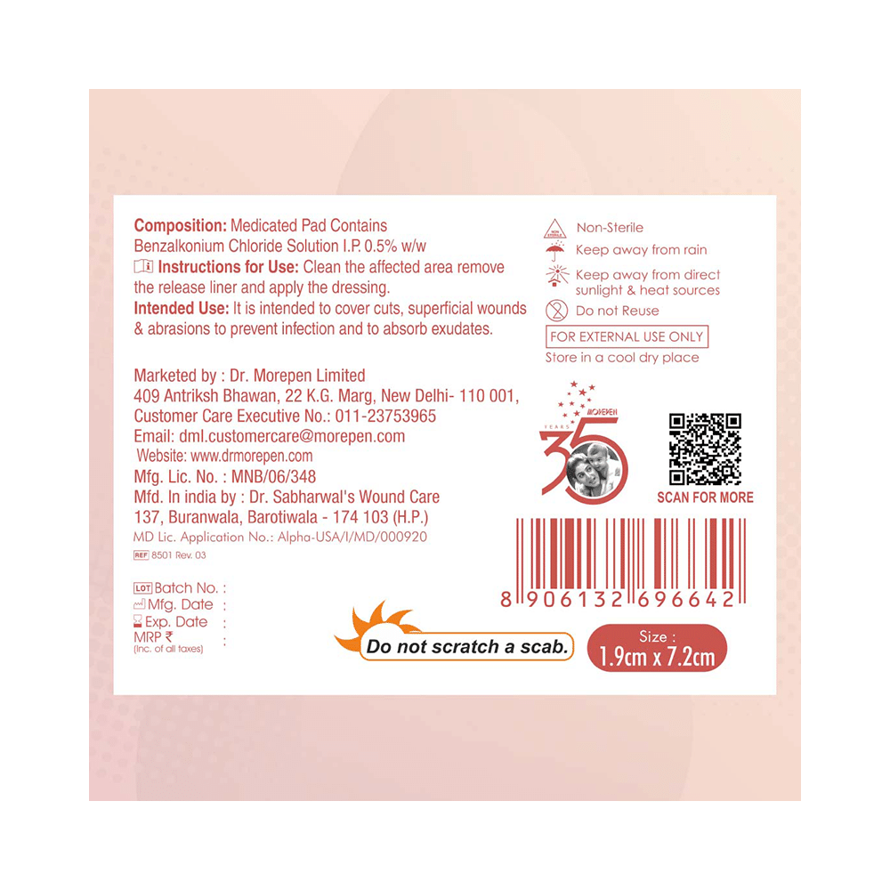 Dr. Morepen Aid Adhesive First Aid Dressing - Image 2