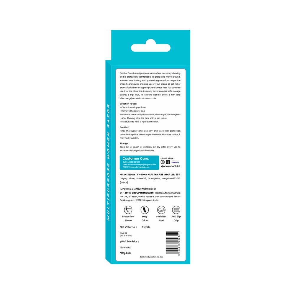Vi-John Feather Touch Multipurpose Women Razor - Image 2