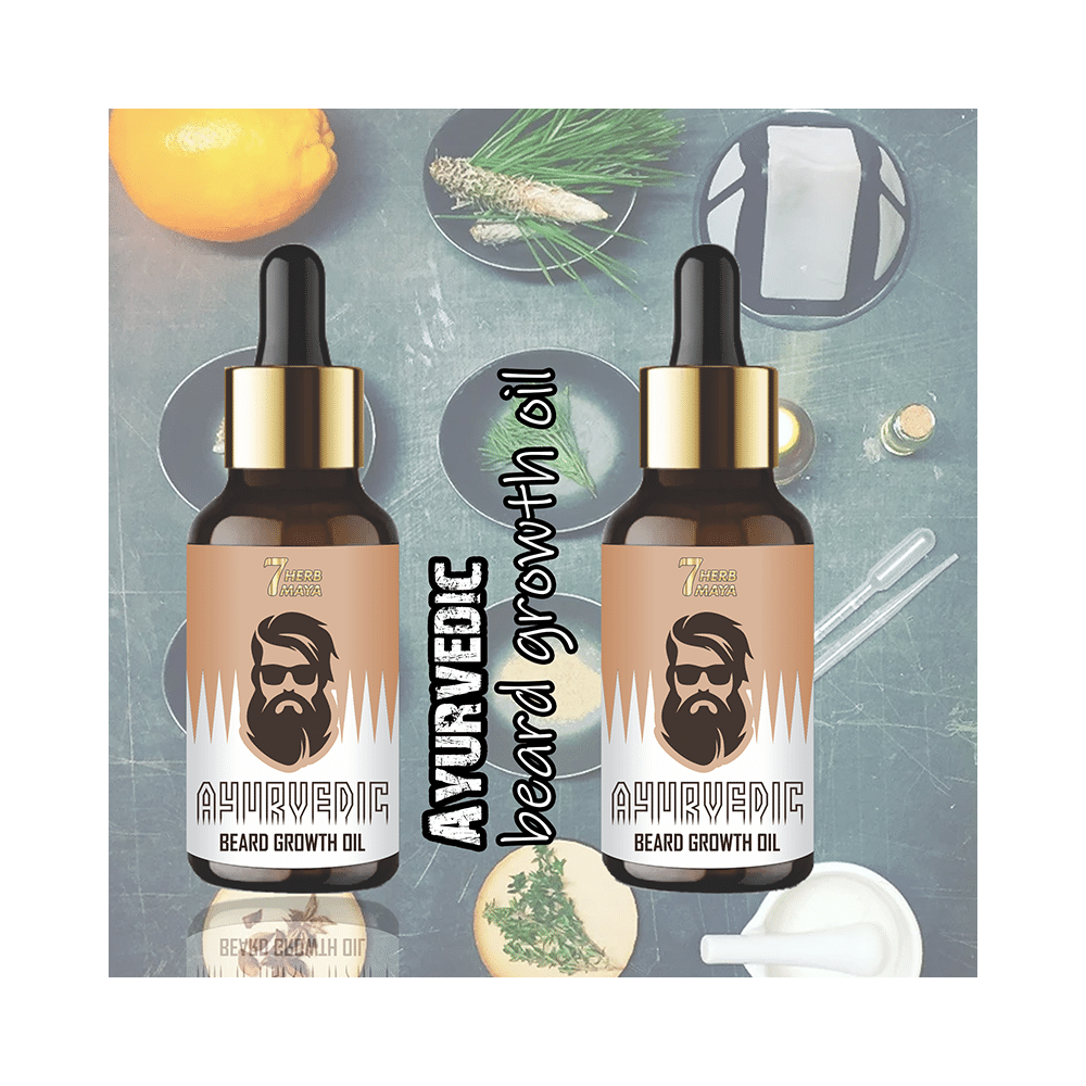 7Herbmaya Ayurvedic Beard Growth Oil - Image 2