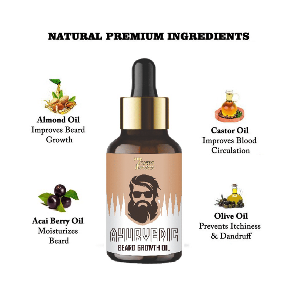 7Herbmaya Ayurvedic Beard Growth Oil - Image 4