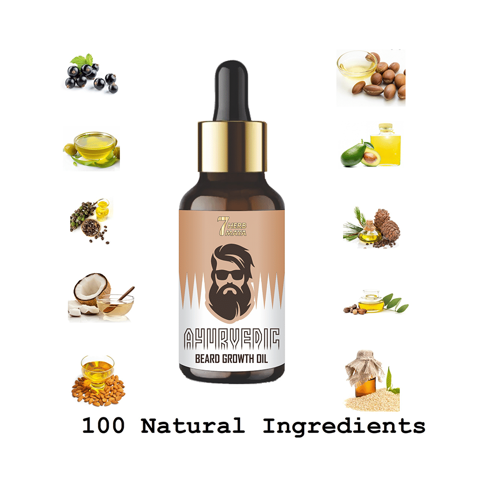 7Herbmaya Ayurvedic Beard Growth Oil - Image 6