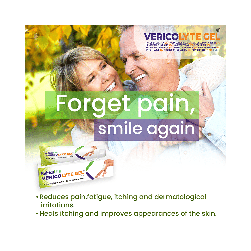 BioticsLife Vericolyte Gel for Varicose Veins (30gm Each) - Image 2