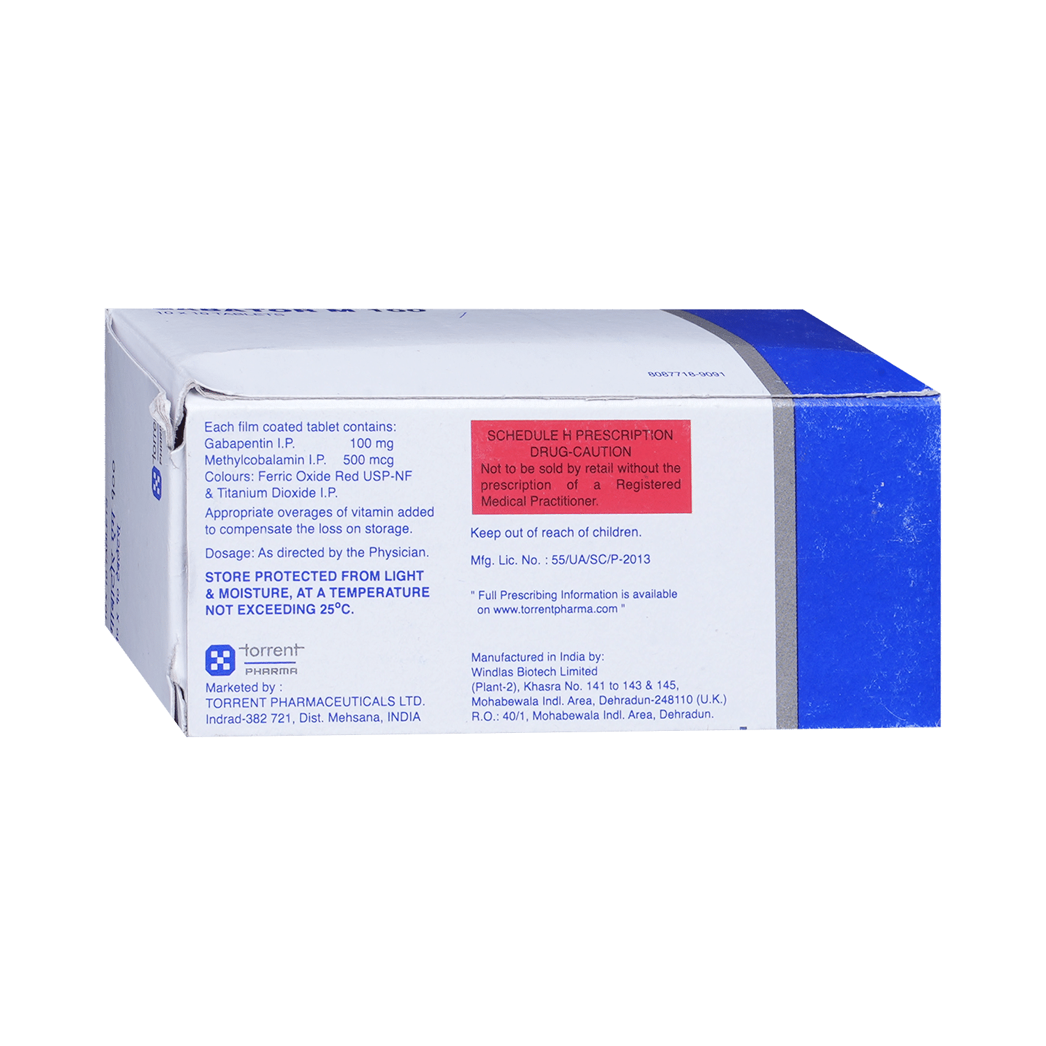 Gabator M 100mg/500mcg Tablet - Image 3