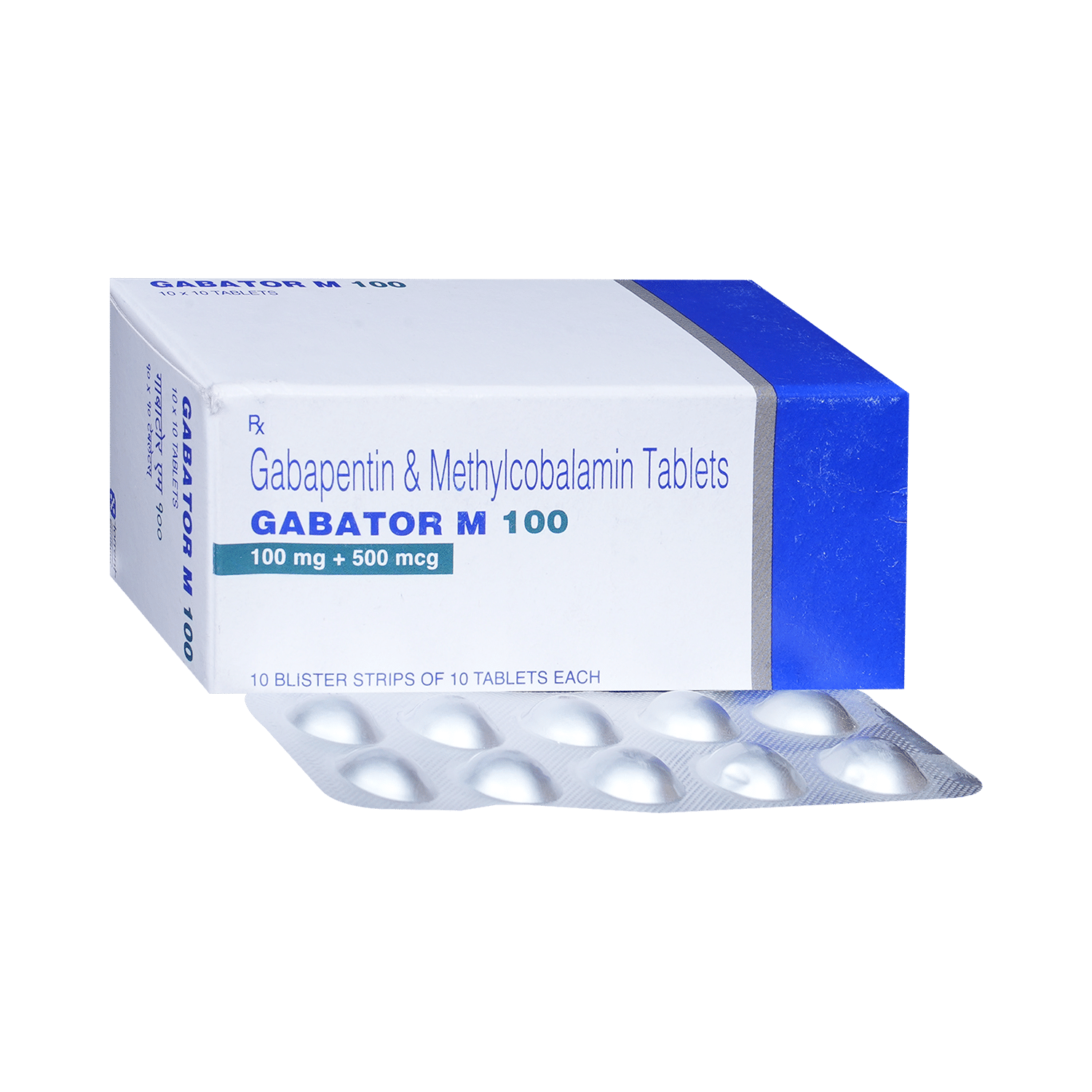 Gabator M 100mg/500mcg Tablet - Image 1