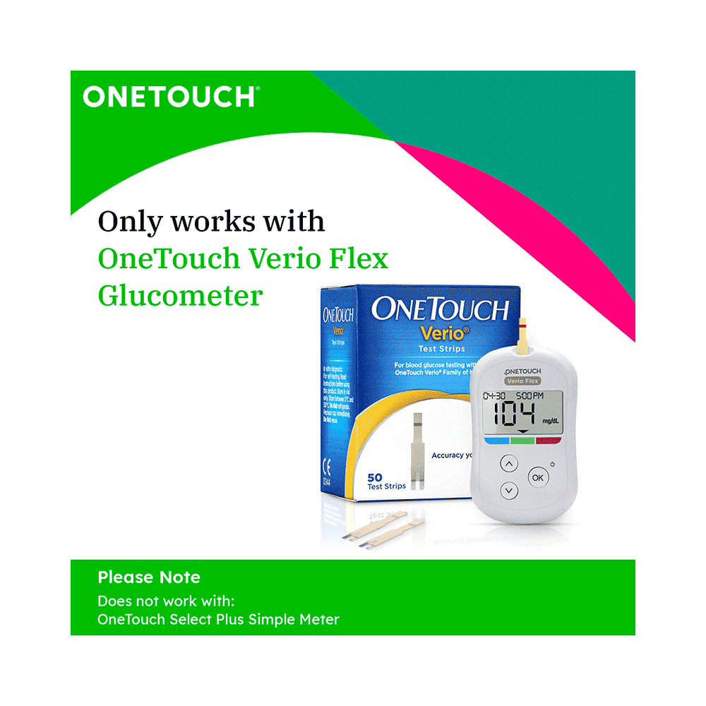 Combo Pack of OneTouch Verio 50 Test Strip & 2 Pack of OneTouch Delica Plus 25 Lancet - Image 3