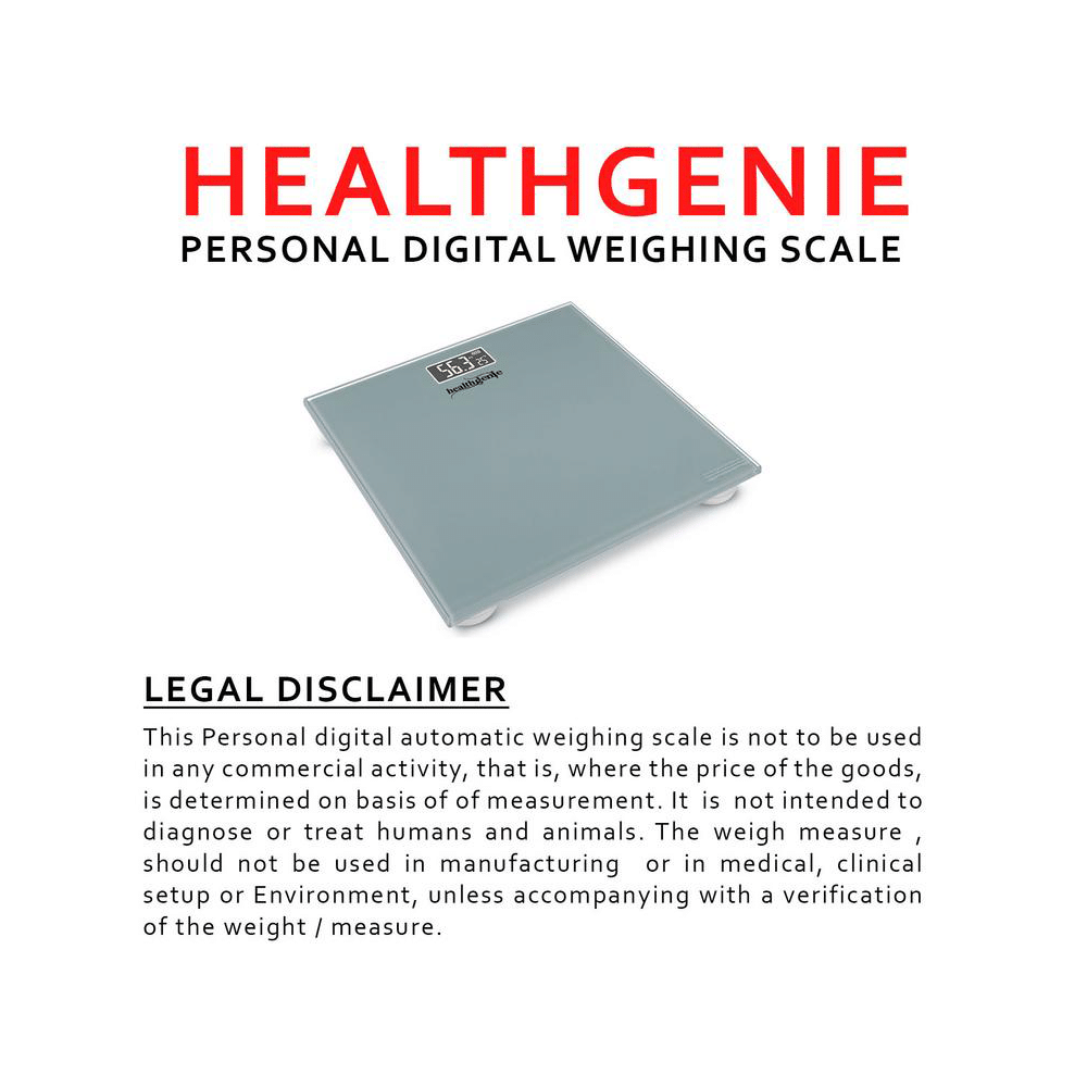 Healthgenie Digital Personal Weighing Scale- HD 221 Silver - Image 6