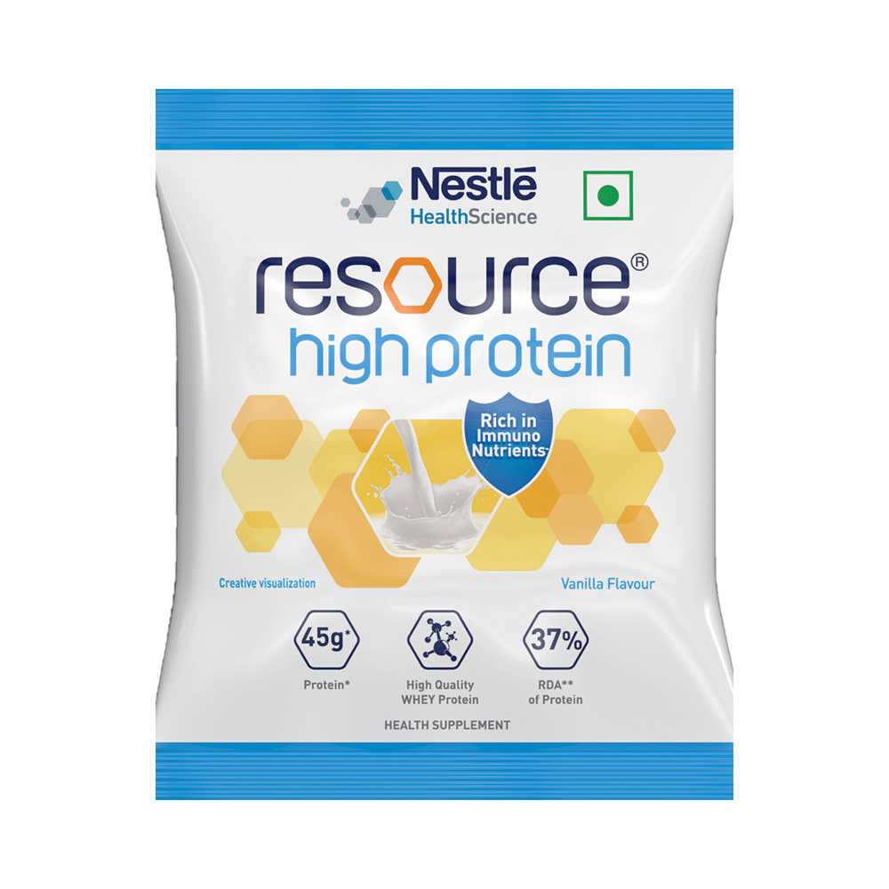 Nestle Resource High Protein Sachet (50gm Each) Vanilla - Image 3