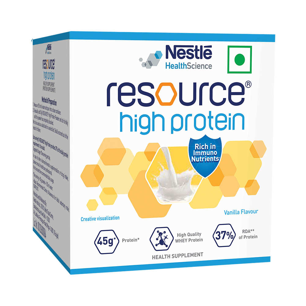 Nestle Resource High Protein Sachet (50gm Each) Vanilla - Image 1