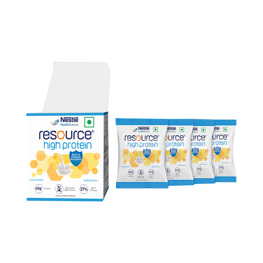 Nestle Resource High Protein Sachet (50gm Each) Vanilla - Image 4