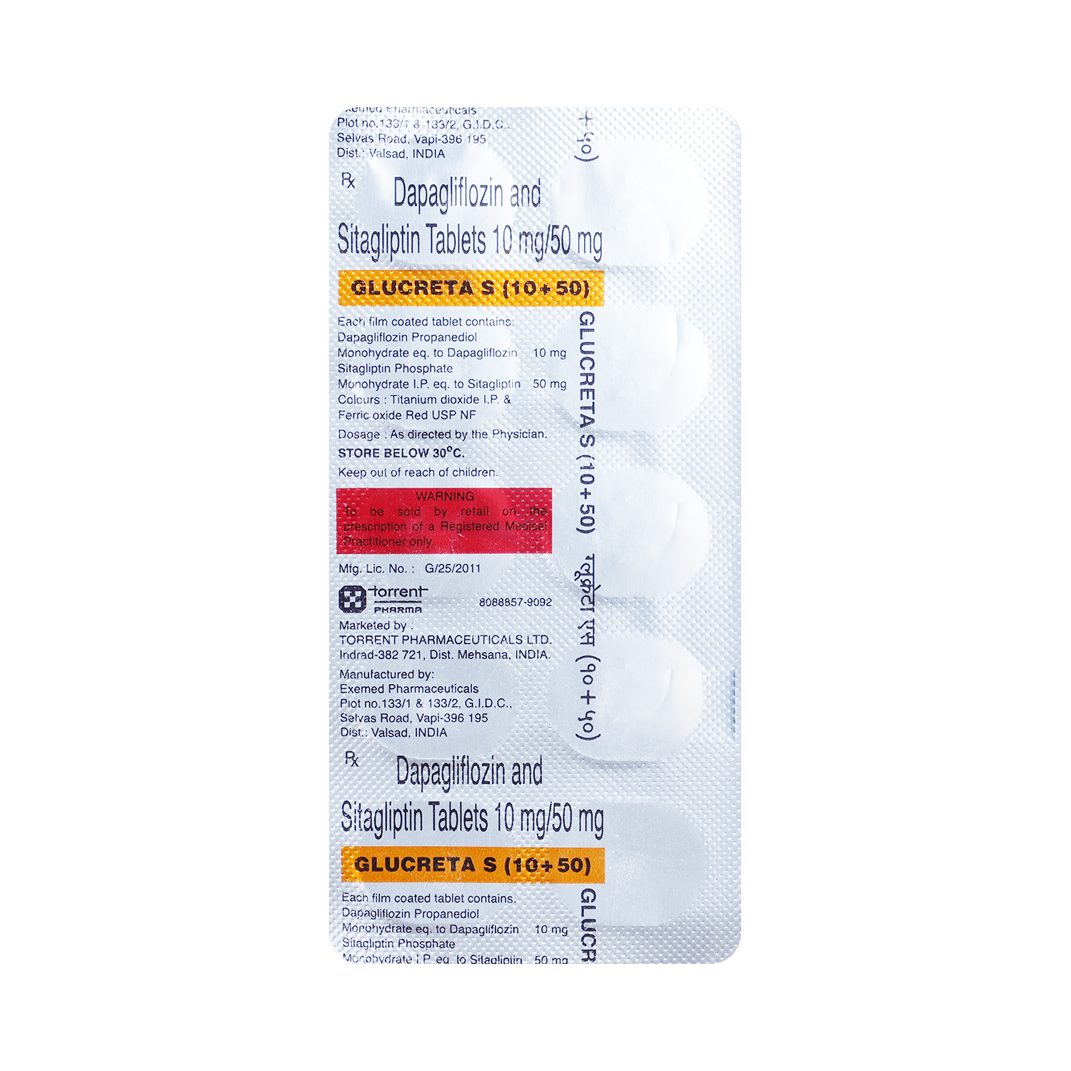Glucreta S 10mg/50mg Tablet - Image 3
