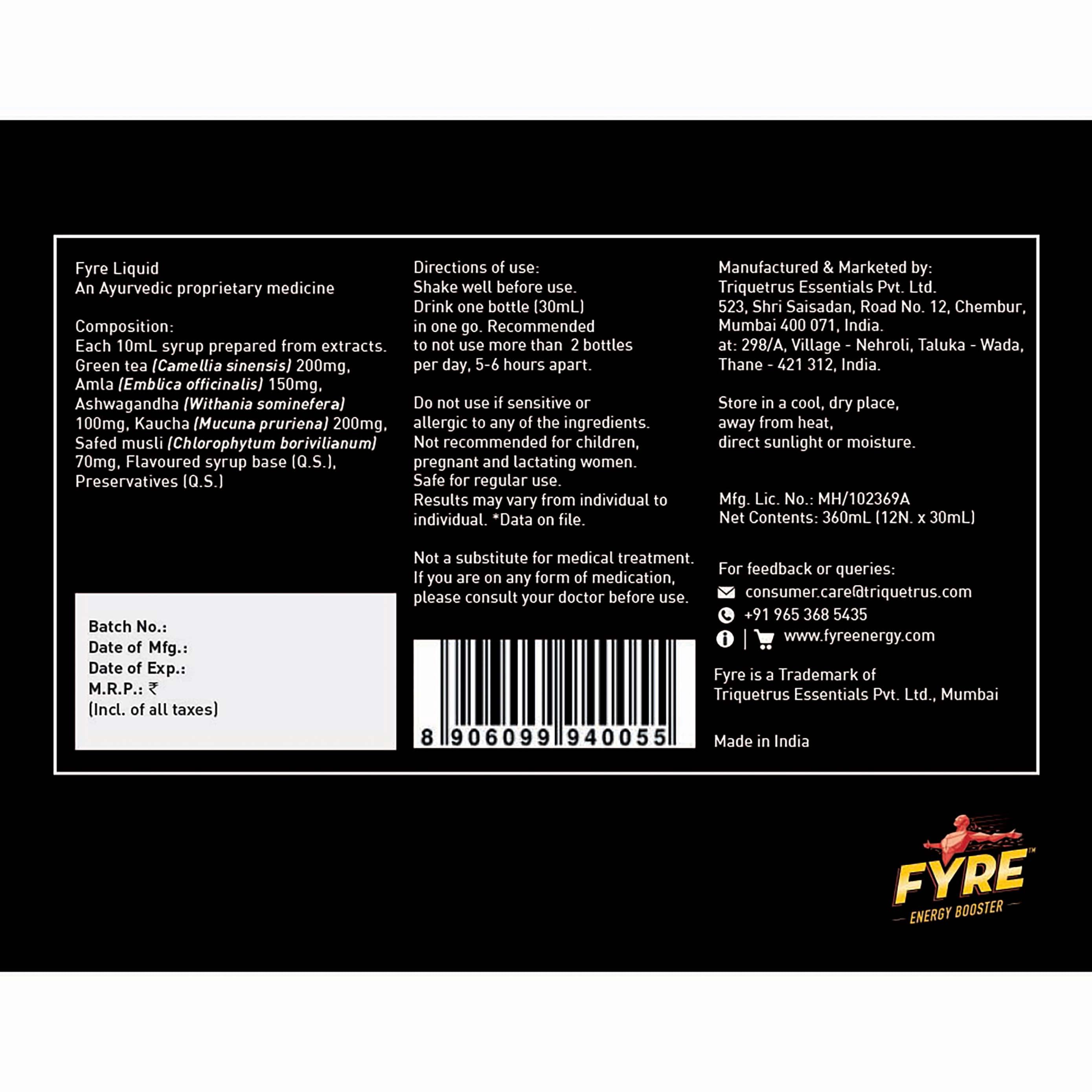 Fyre Energy Booster Green - Image 3