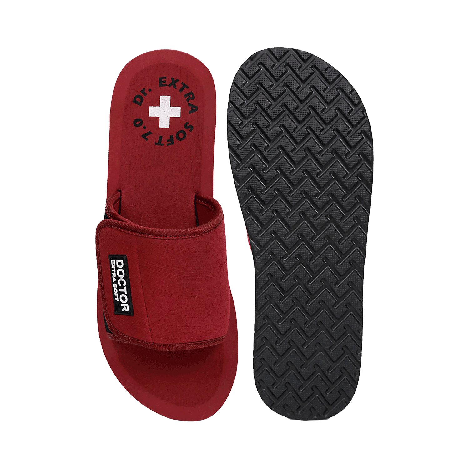 Doctor Extra Soft D-52 Flipflops and House Slippers for Women’s Maroon 4 - Image 3