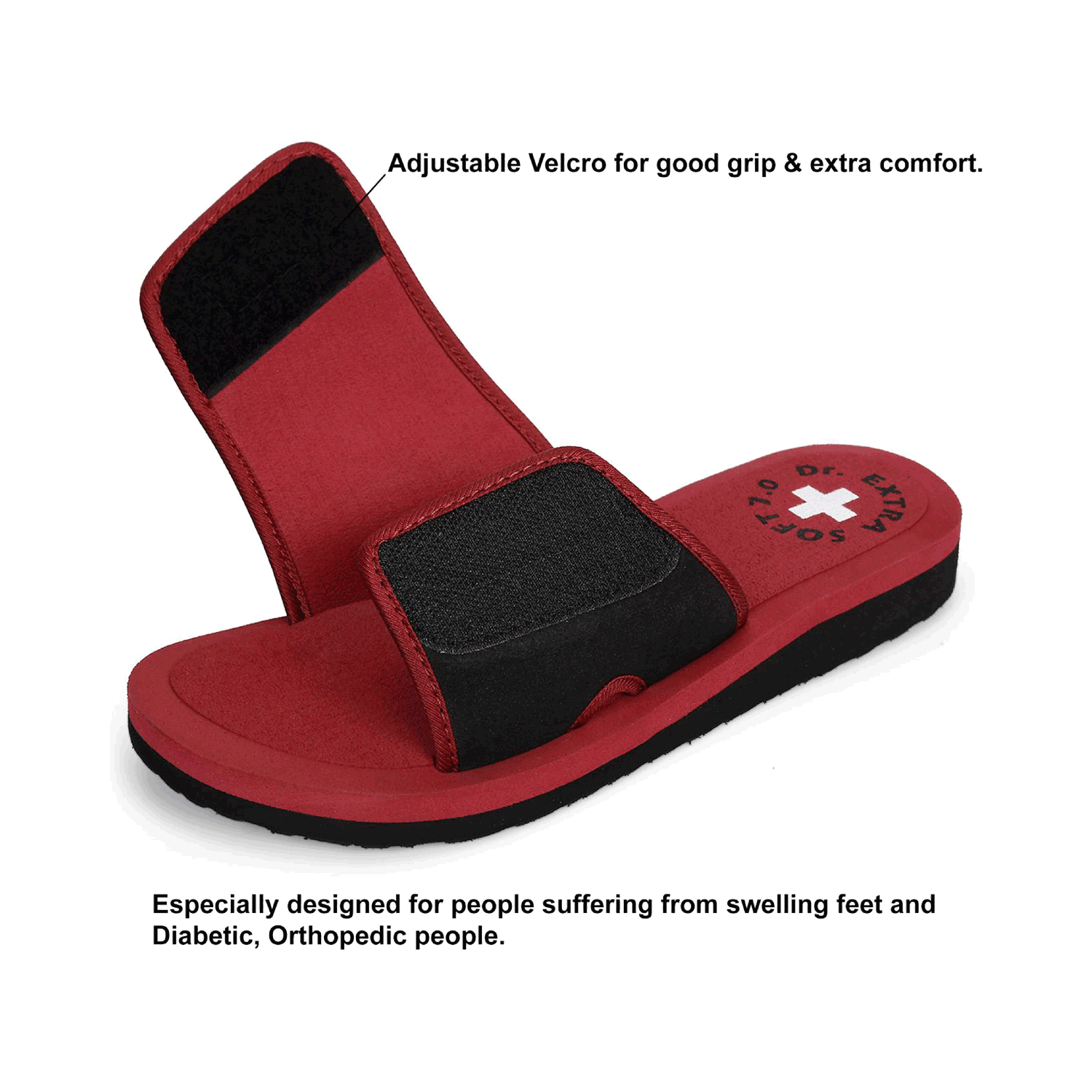 Doctor Extra Soft D-52 Flipflops and House Slippers for Women’s Maroon 4 - Image 5