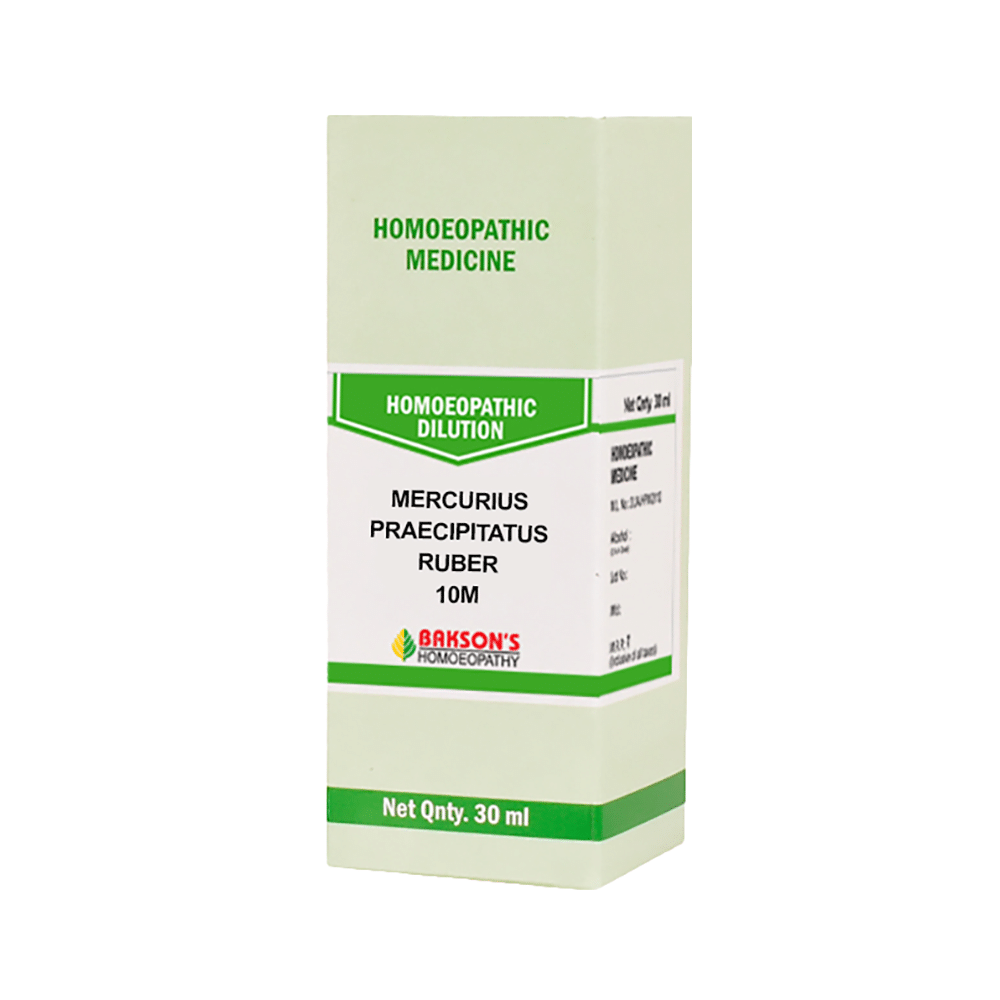 Bakson's Homeopathy Mercurius Praecipitatus Ruber Dilution 10M - Image 1