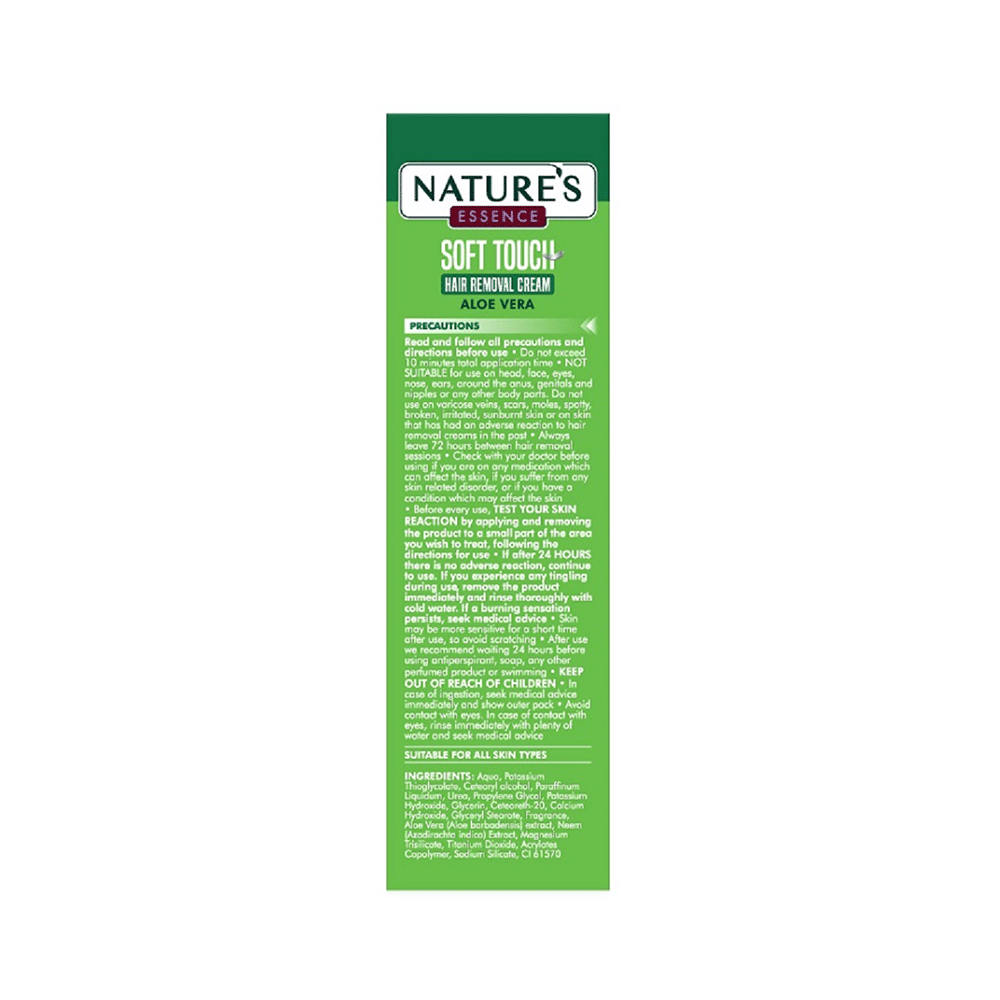 Nature's Essence Soft Touch Hair Removal Cream Aloe Vera - Image 3