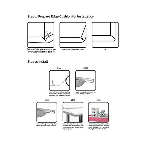Safe-O-Kid Unique High Density L-Shaped 2mtr Long 4 Edge Guards with 16 Corner Cushions Black - Image 5