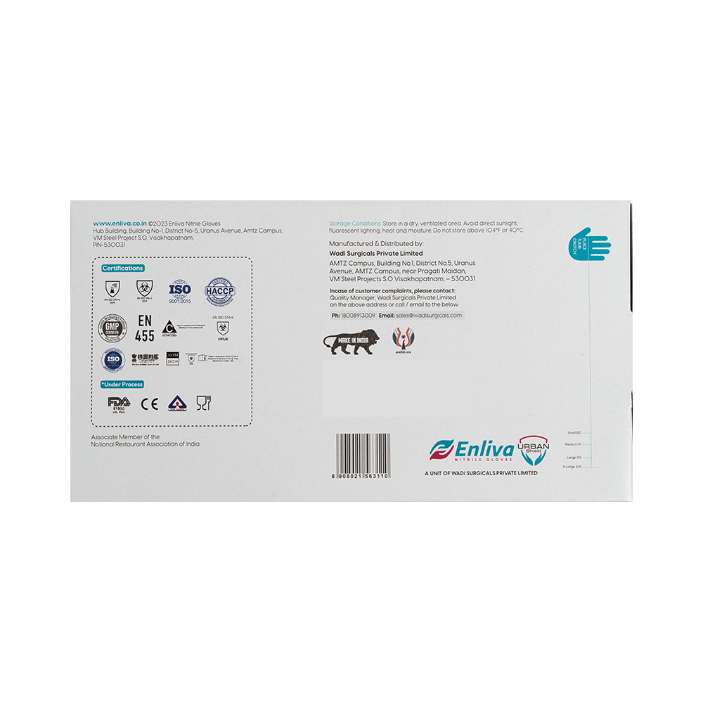 Enliva Urban Shield Nitrile Glove Large - Image 2