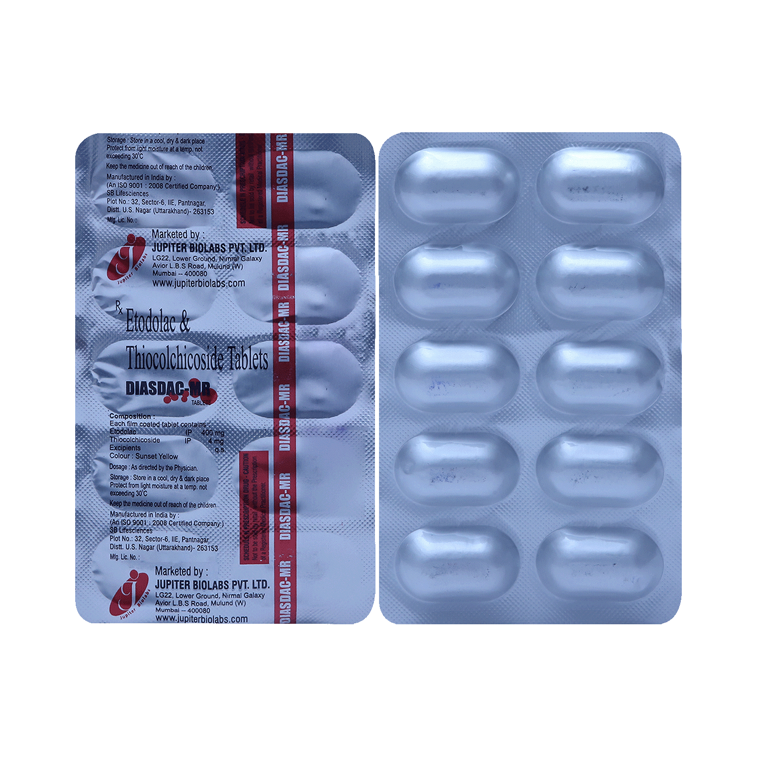 Diasdac MR 400mg/4mg Tablet - Image 1