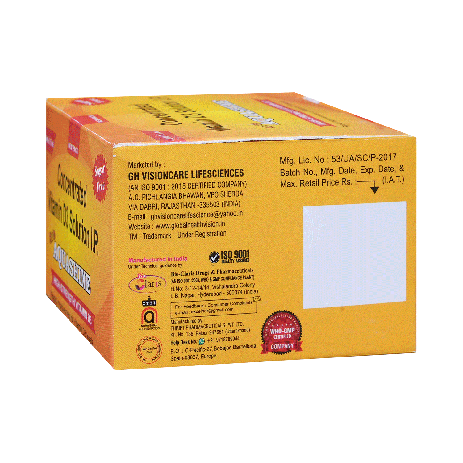 Aquashine Shots Oral Solution Sugar Free - Image 4