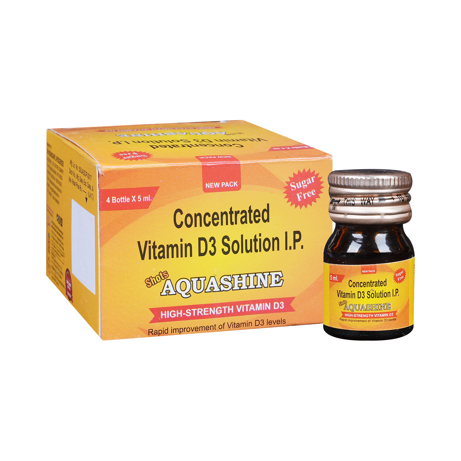 Aquashine Shots Oral Solution Sugar Free - Image 1