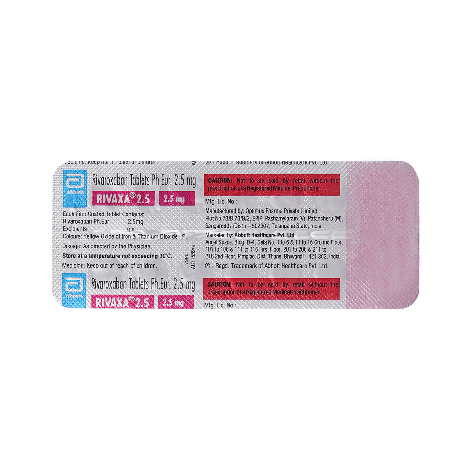 Rivaxa 2.5mg Tablet - Image 5