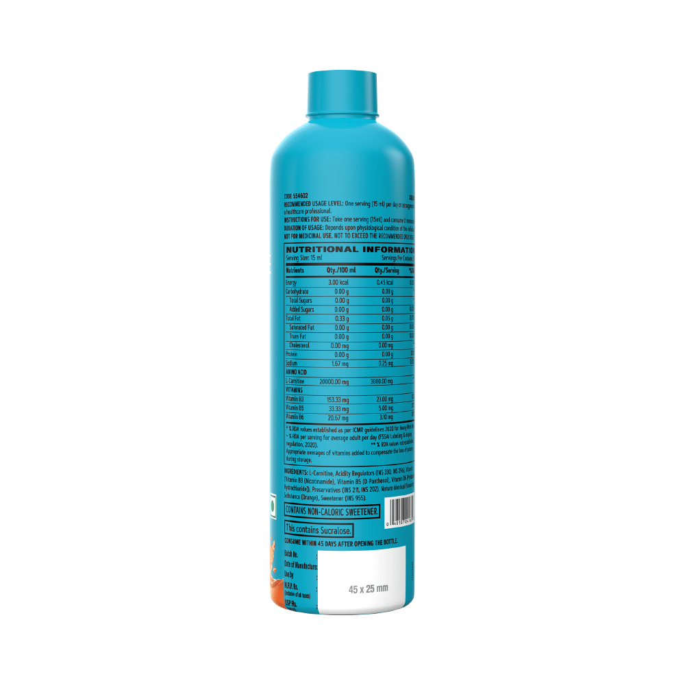GNC L-Carnitine Liquid Orange - Image 3