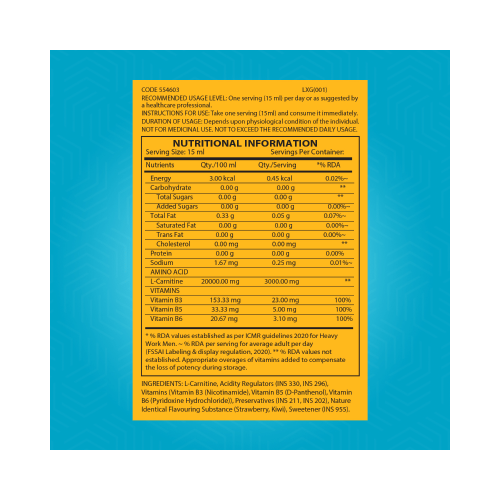 GNC L-Carnitine Liquid Orange - Image 6