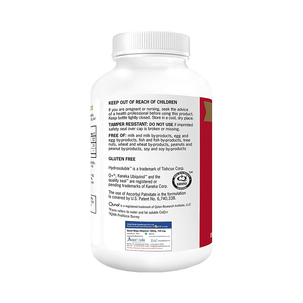 Qunol Mega CoQ10 Ubiquinol 100mg Softgel - Image 2
