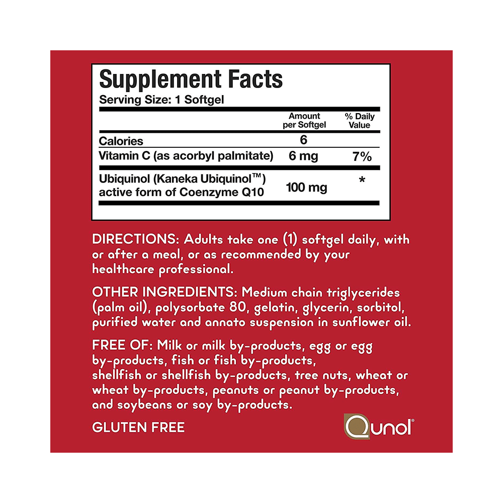Qunol Mega CoQ10 Ubiquinol 100mg Softgel - Image 4