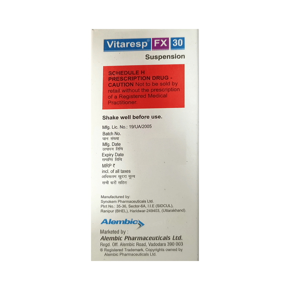 Vitaresp FX 30 Oral Suspension Mango - Image 3