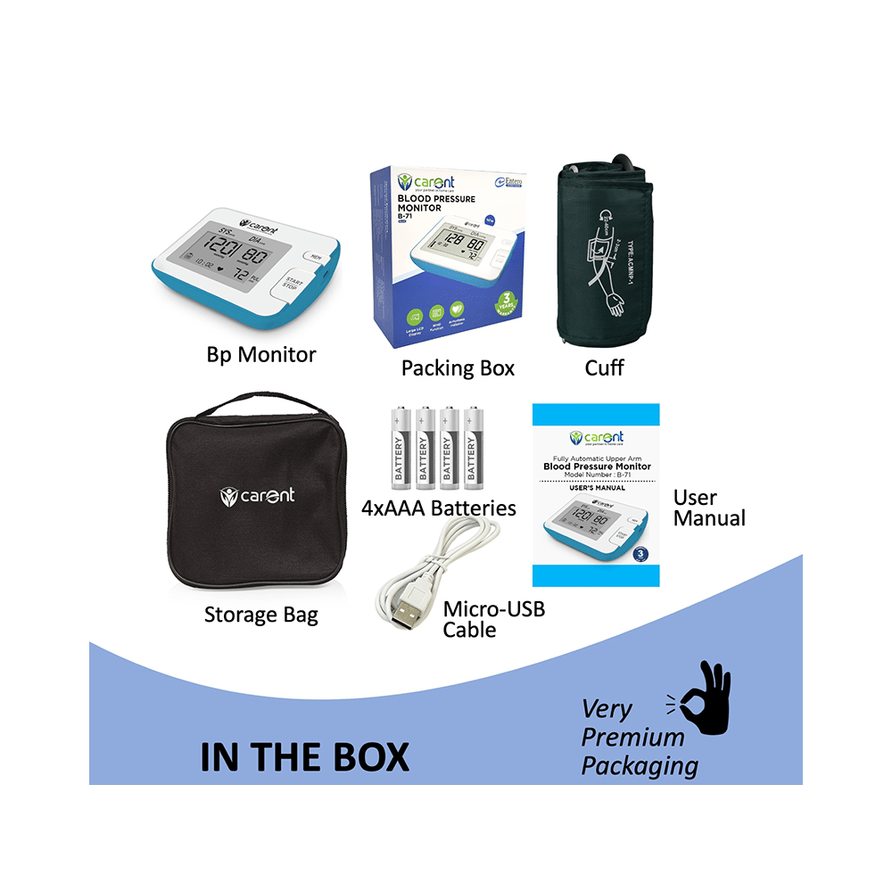 Carent  BP 56 Lite Automatic Blood Pressure Monitor - Image 4
