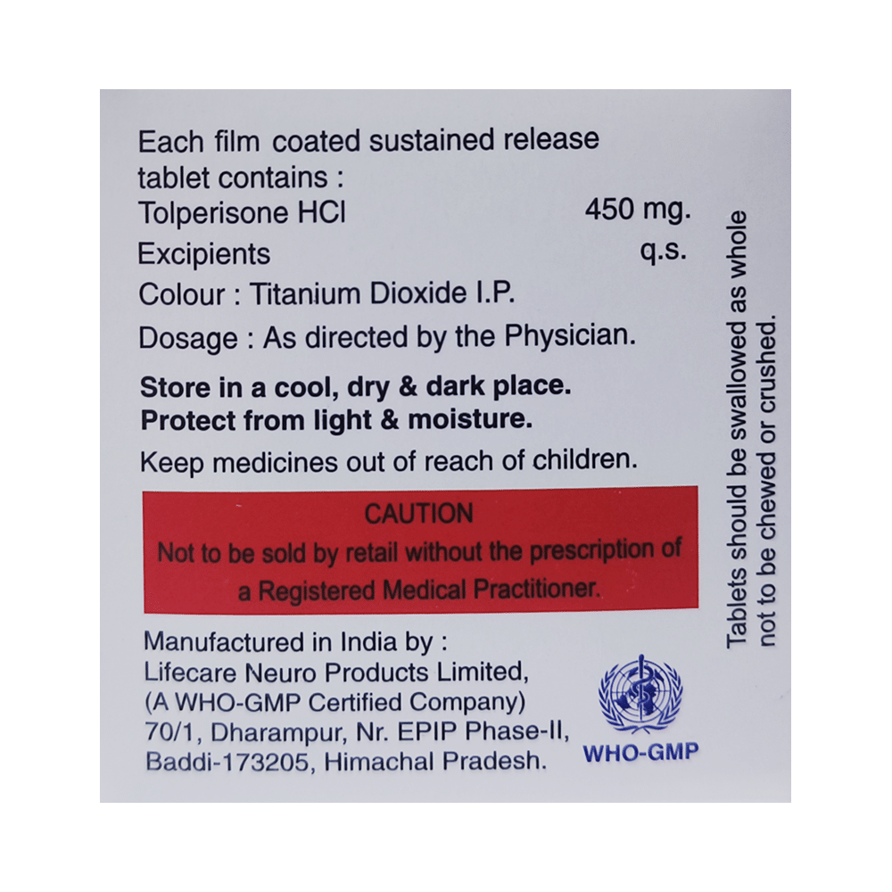 Tolipace SR 450 Tablet - Image 2