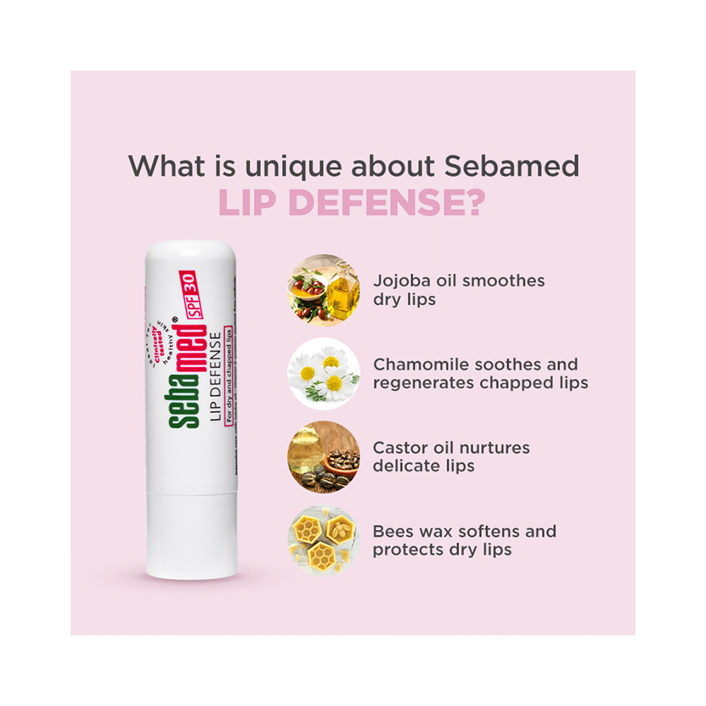 Sebamed Lip Defense with Jojoba Oil & Vitamin E | For Dry & Chapped Lips - Image 4