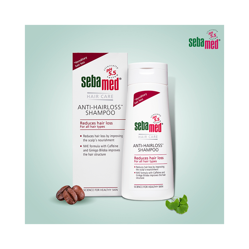 Sebamed Anti-Hairloss Shampoo with Caffeine & Ginko Biloba for Hair Care | For All Hair Types - Image 3