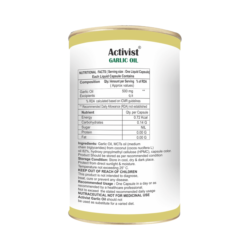 Activist Garlic Oil Liquid Capsule - Image 4