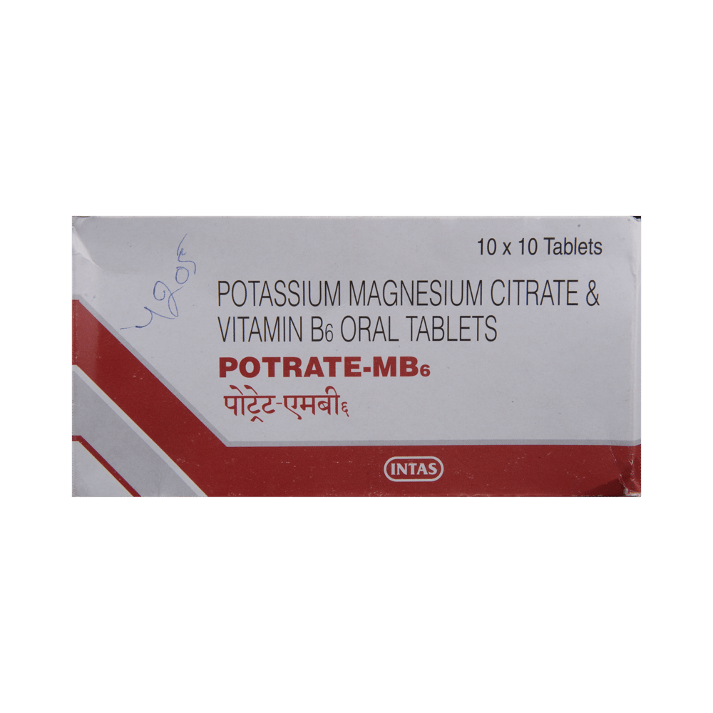 Potrate-MB6 Tablet with Potassium Magnesium Citrate & Vitamin B6 - Image 2