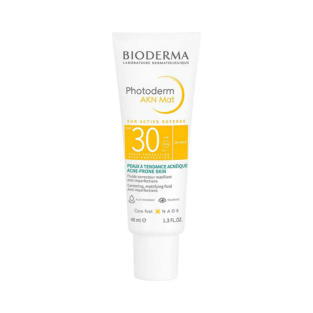 Bioderma Photoderm AKN Mat Sunscreen SPF 30 PA++++ | For Acne Prone Skin - Image 1