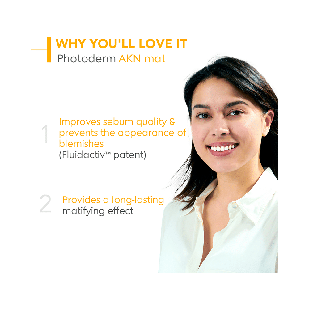 Bioderma Photoderm AKN Mat Sunscreen SPF 30 PA++++ | For Acne Prone Skin - Image 3