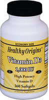 Healthy Origins Vitamin D3 1,000IU Softgels