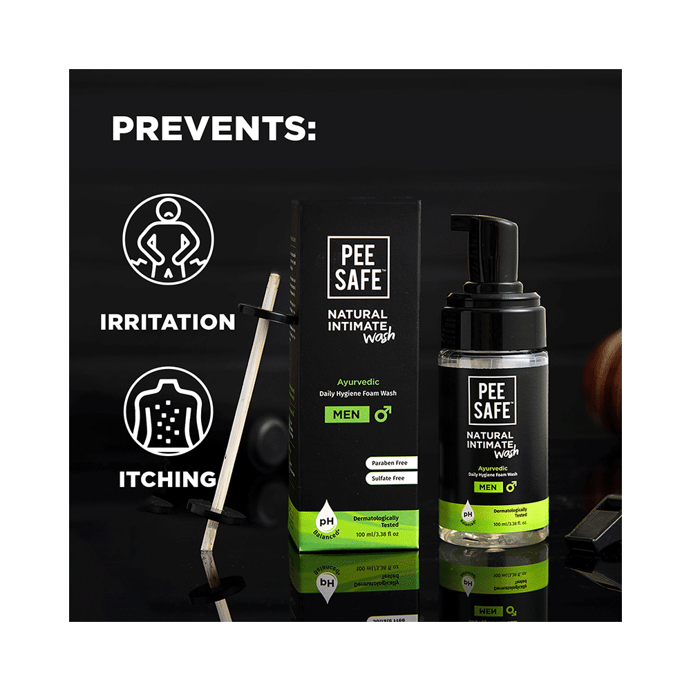 Pee Safe Natural Ayurvedic Intimate Foam Wash for Men | Paraben & Sulphate-Free - Image 6