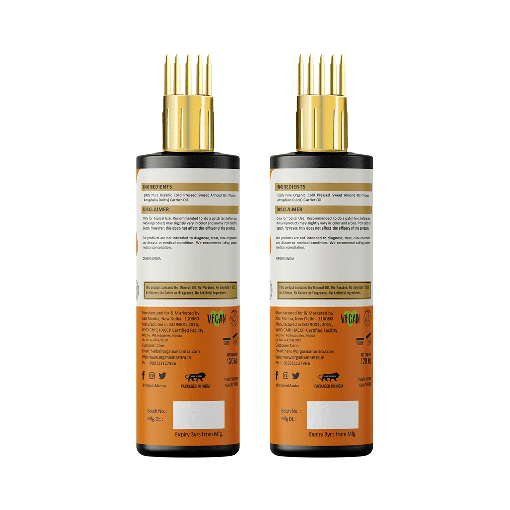 Organix Mantra Sweet Almond Oil (120ml Each) - Image 2