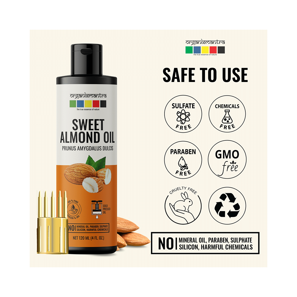 Organix Mantra Sweet Almond Oil (120ml Each) - Image 10