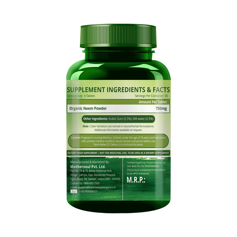 Himalayan Organics Organic Neem Tablet - Image 2