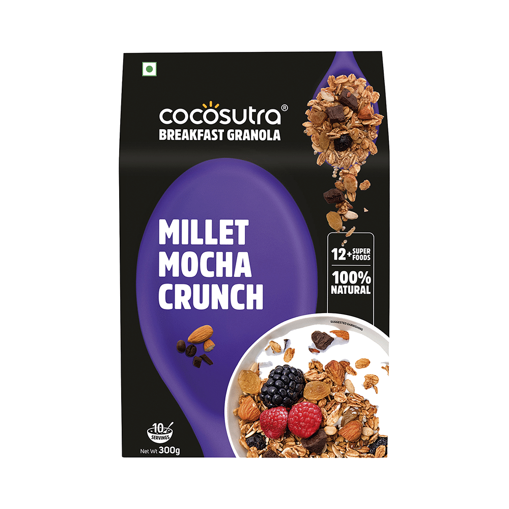 Cocosutra Breakfast Granola Millet Mocha Crunch - Image 1