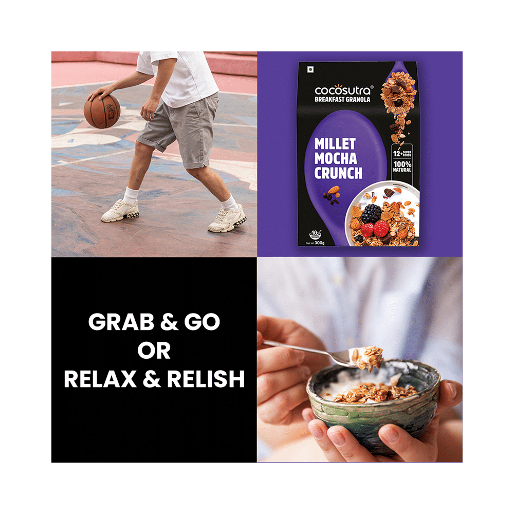 Cocosutra Breakfast Granola Millet Mocha Crunch - Image 6