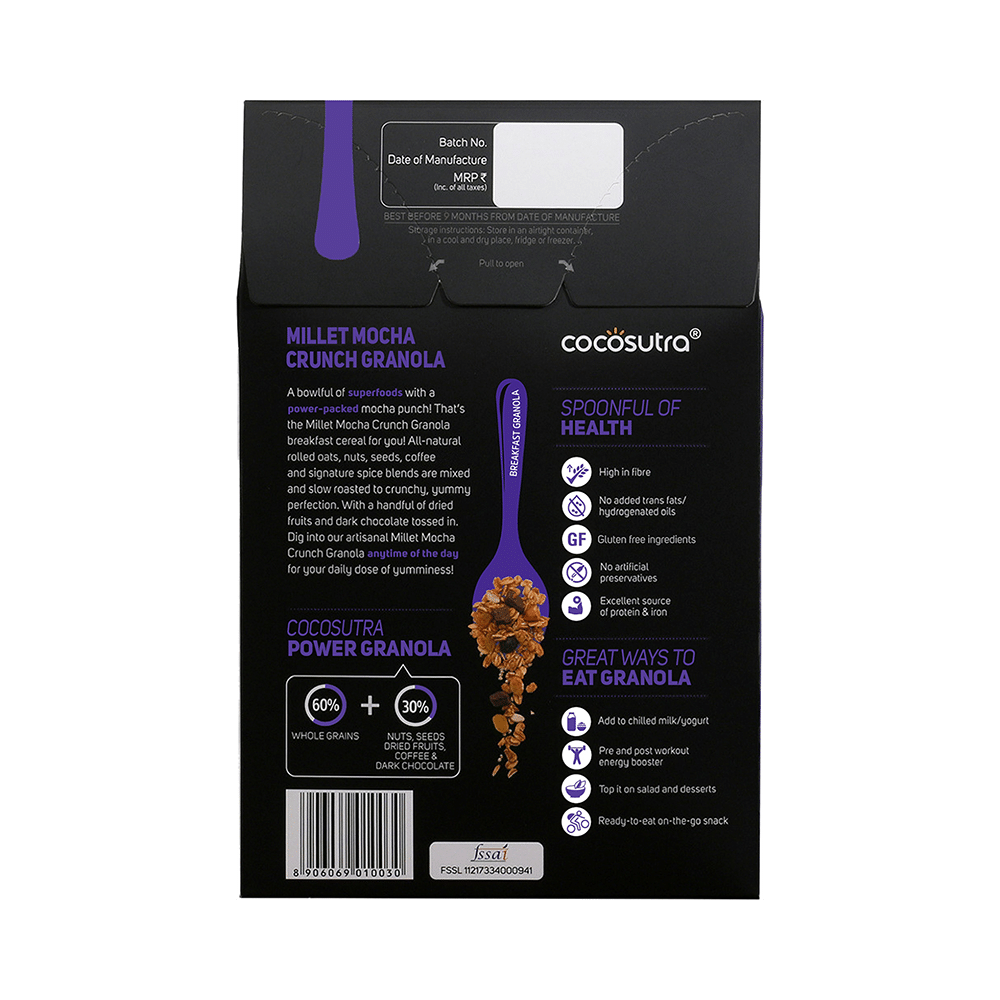 Cocosutra Breakfast Granola Millet Mocha Crunch - Image 2