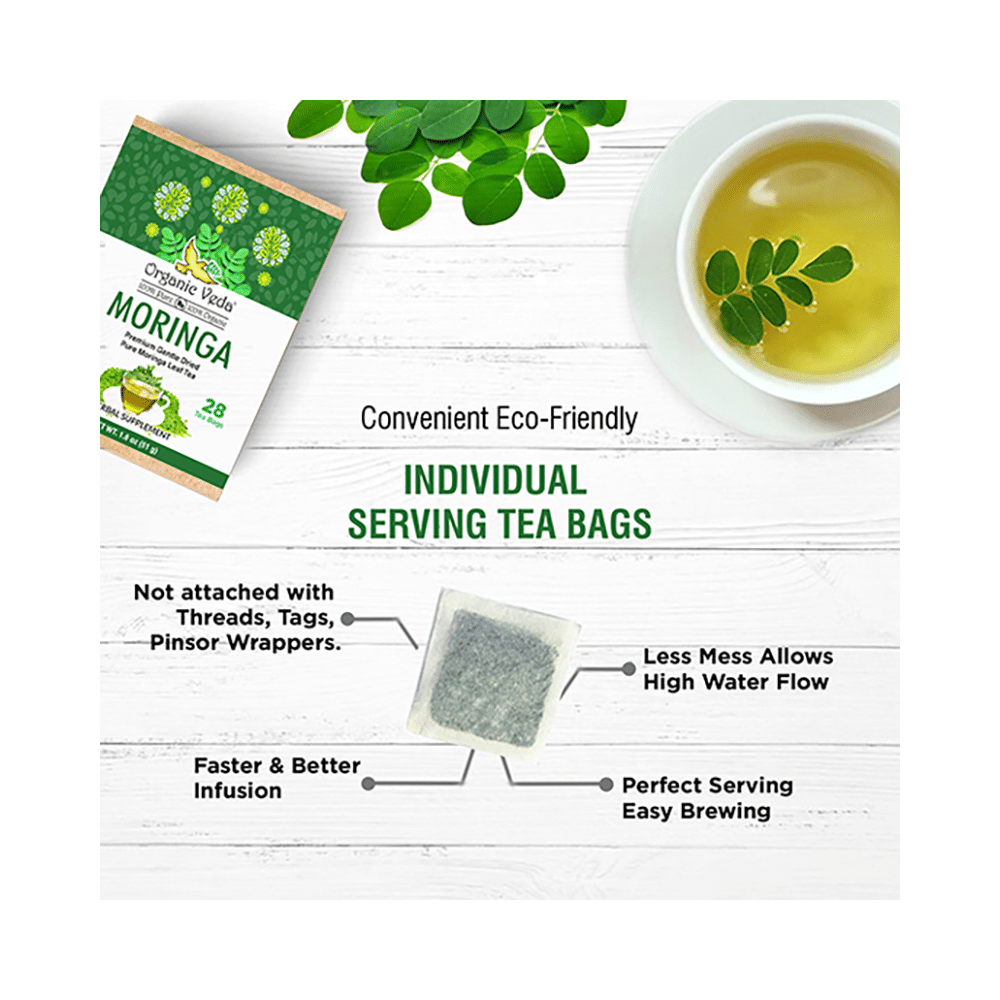 Organic Veda Moringa Tea (1.82gm Each) - Image 5