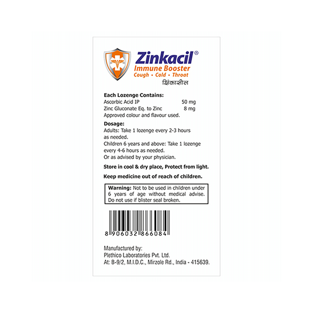 Zinkacil Lozenges Orange - Image 2