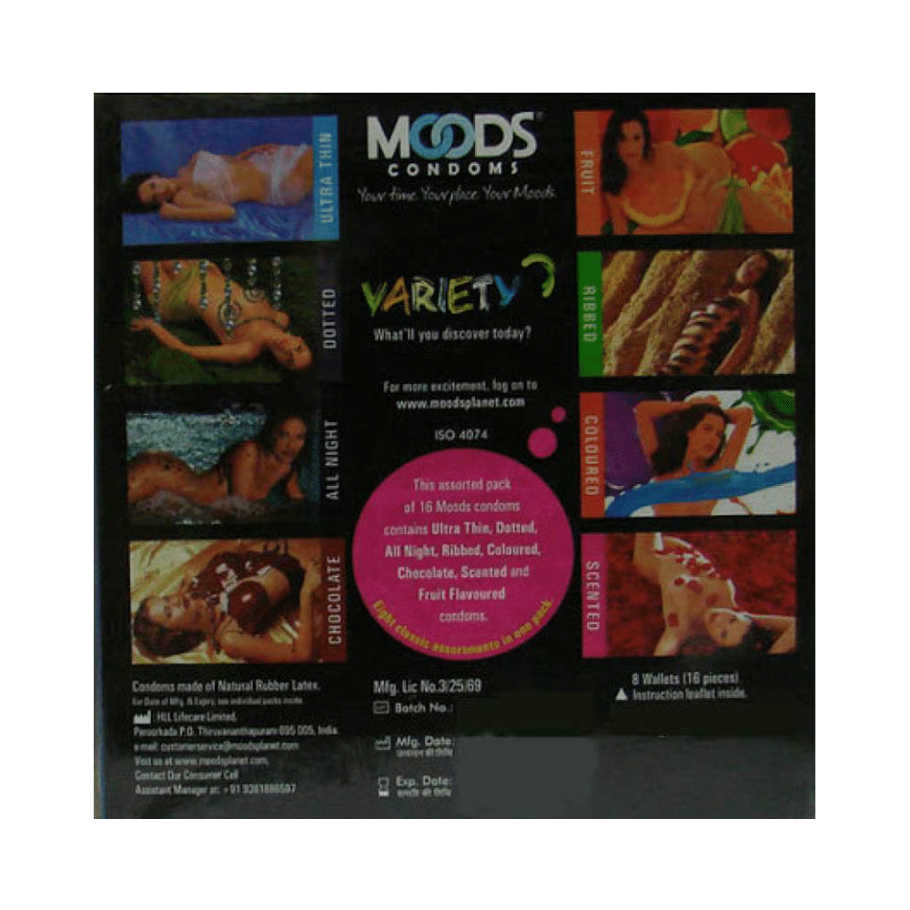 MOODS 8 Basic Variety Pack Condom - Image 2