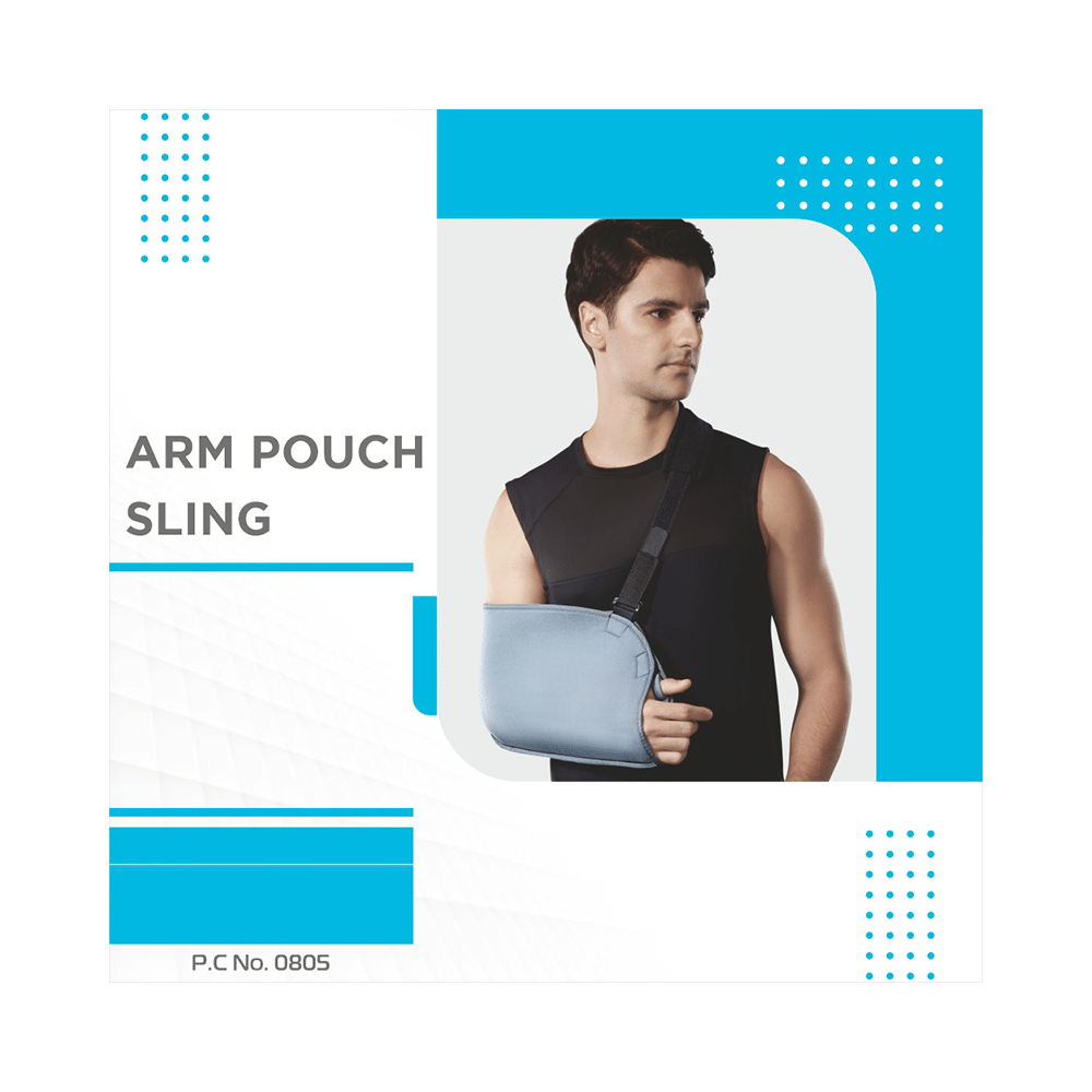 Vissco Arm Pouch Sling (Mild Support), Provides Support to the Shoulder & Arm Medium - Image 7